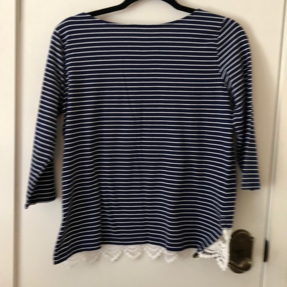 St. John’s Bay size PM navy blue top - Picture 6 of 6